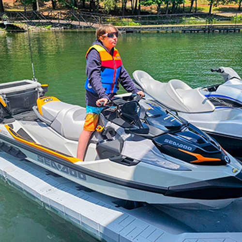 Snap Port drive-on jet ski dock sold by Florida Docks - in New Smyrna Beach 